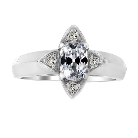 Runde & Oval Alter Minenschnitt Echt Diamant Zinken Sternstil festlegen 4 Karat
