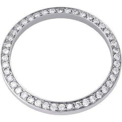 Runde, individuell angefertigte Diamantlünette mit 3 Karat passend für alle Rolex Date-Uhrenmodelle