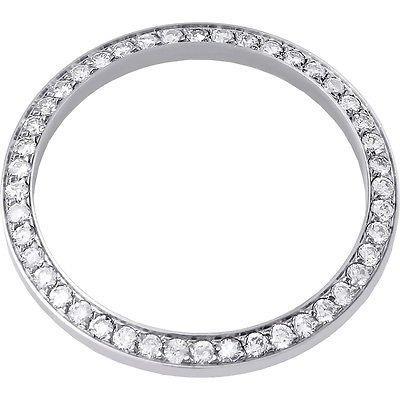 Runde, individuell angefertigte Diamantlünette mit 3 Karat passend für alle Rolex Date-Uhrenmodelle