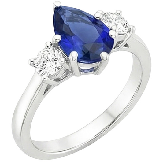 echter round diamant 3Karat ring Seitenansicht