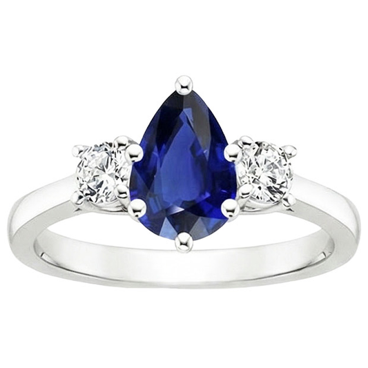 echter round diamant 3Karat ring Draufsicht