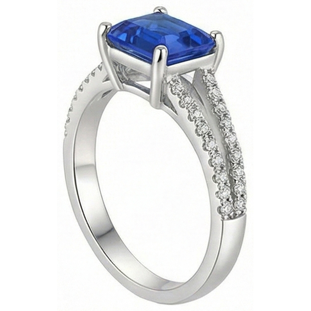 echter round diamant 2.50Karat ring Detailansicht