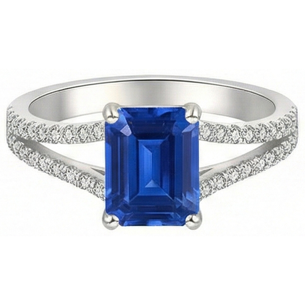 echter round diamant 2.50Karat ring Vorderansicht