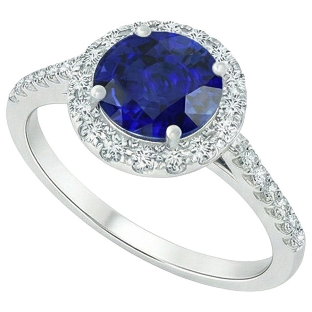 echter round diamant 2.50Karat ring Detailansicht