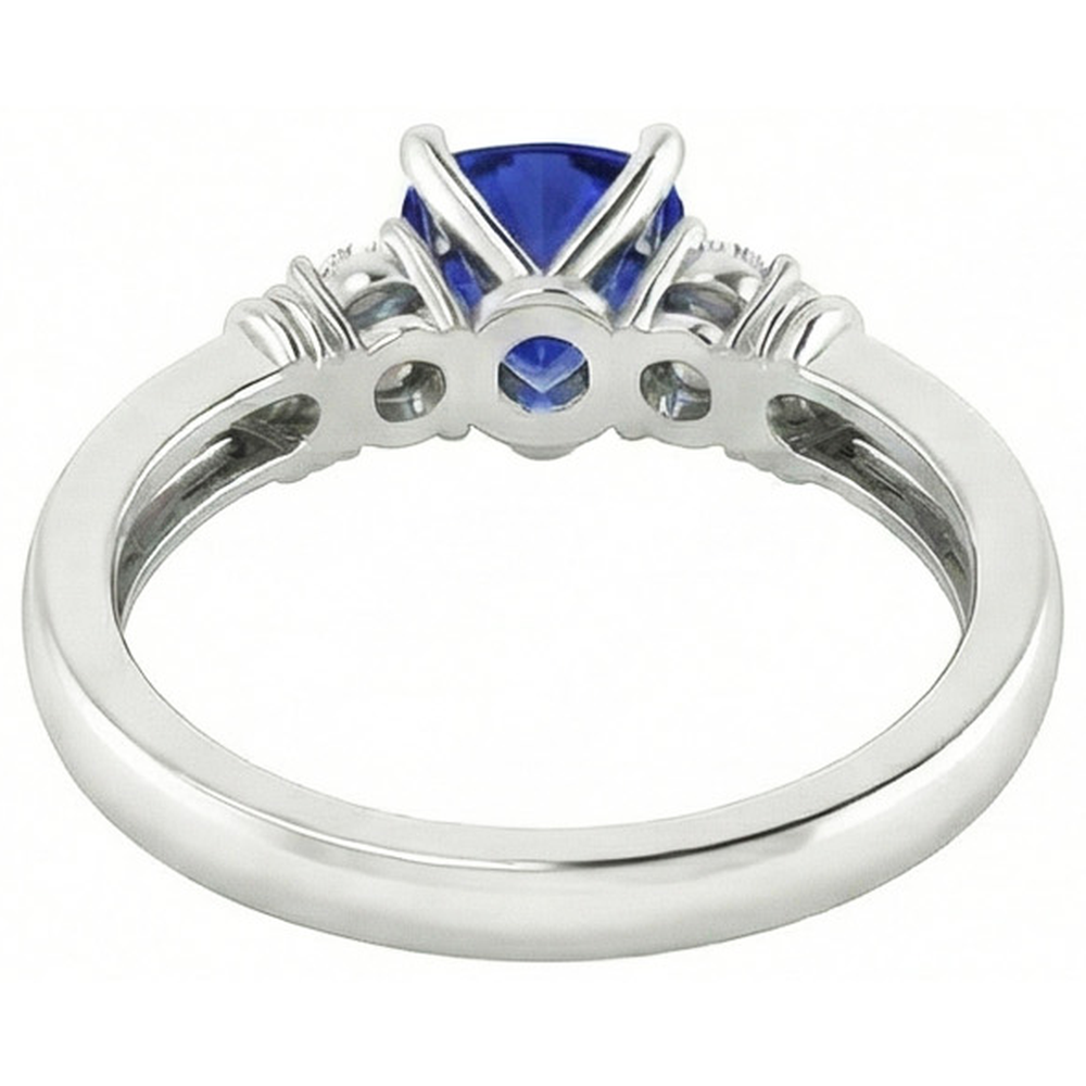 echter trillion diamant 1.75Karat ring Profilansicht