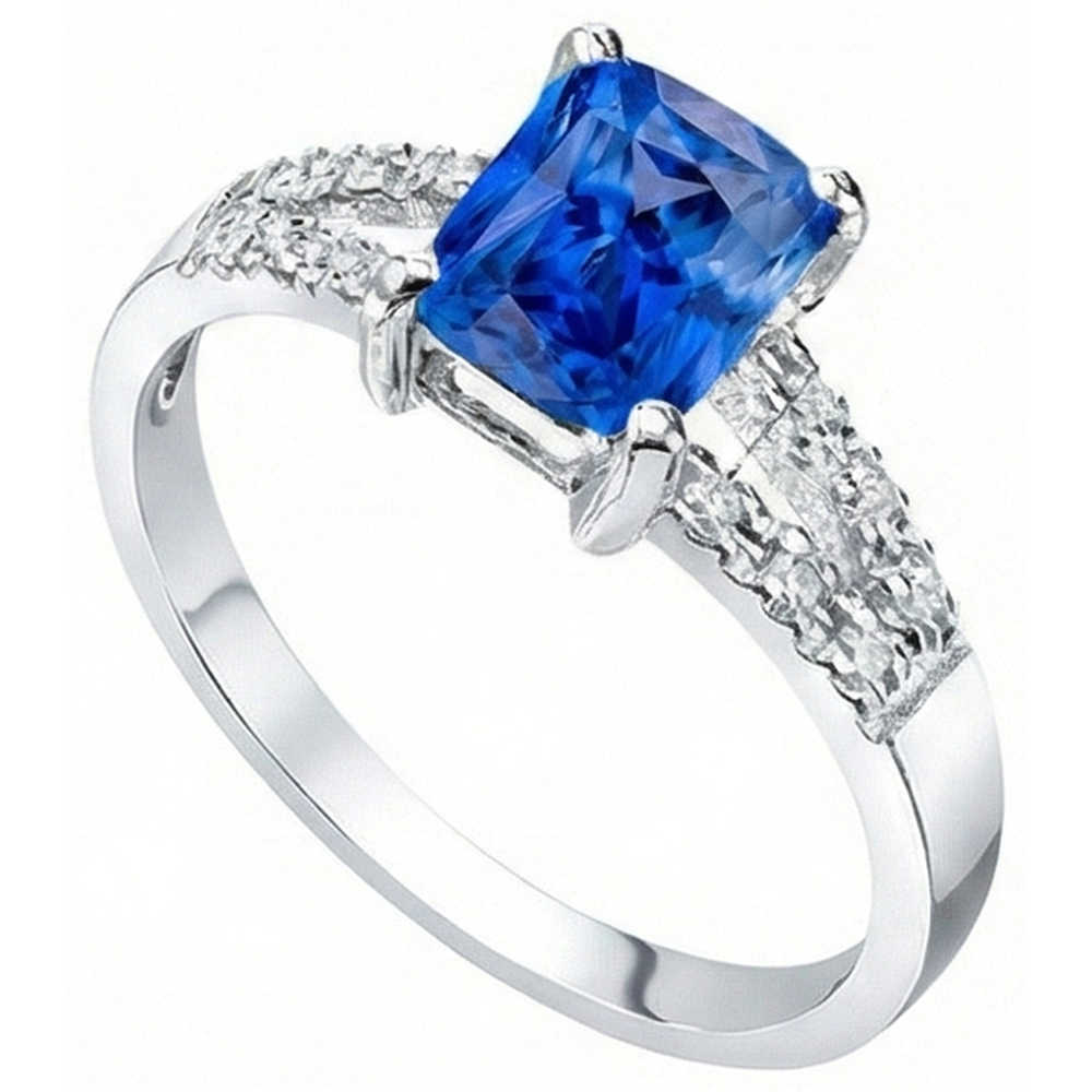 echter round diamant 2Karat ring Vorderansicht