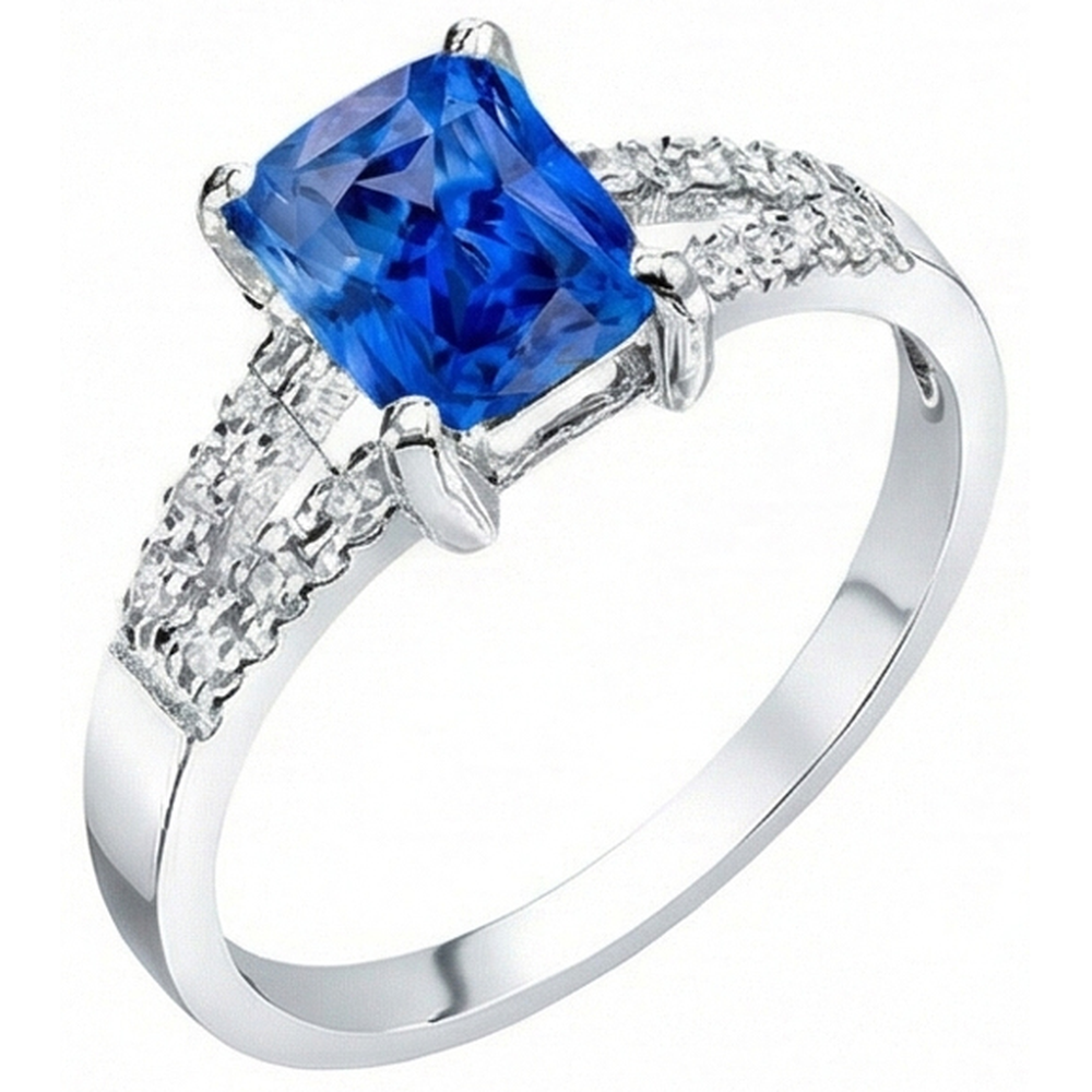 echter round diamant 2Karat ring Detailansicht