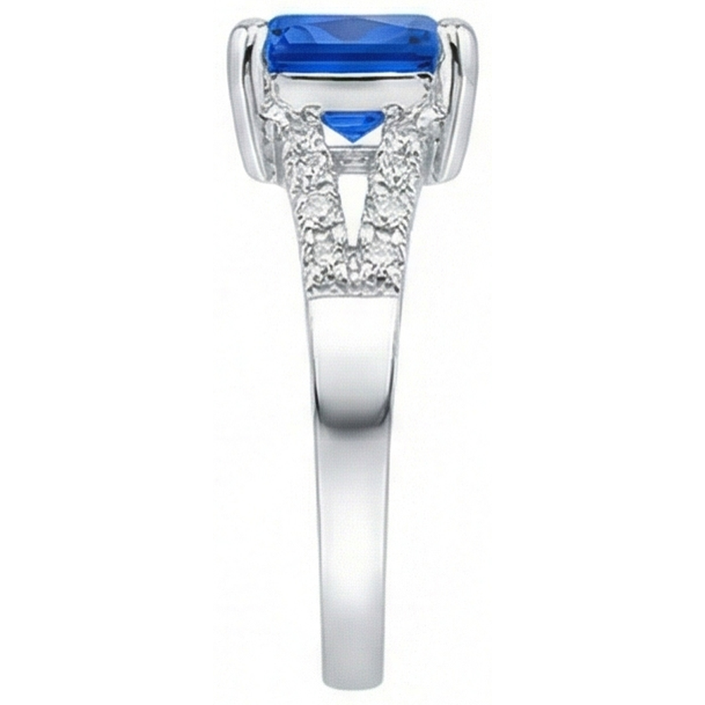 echter round diamant 2Karat ring Draufsicht
