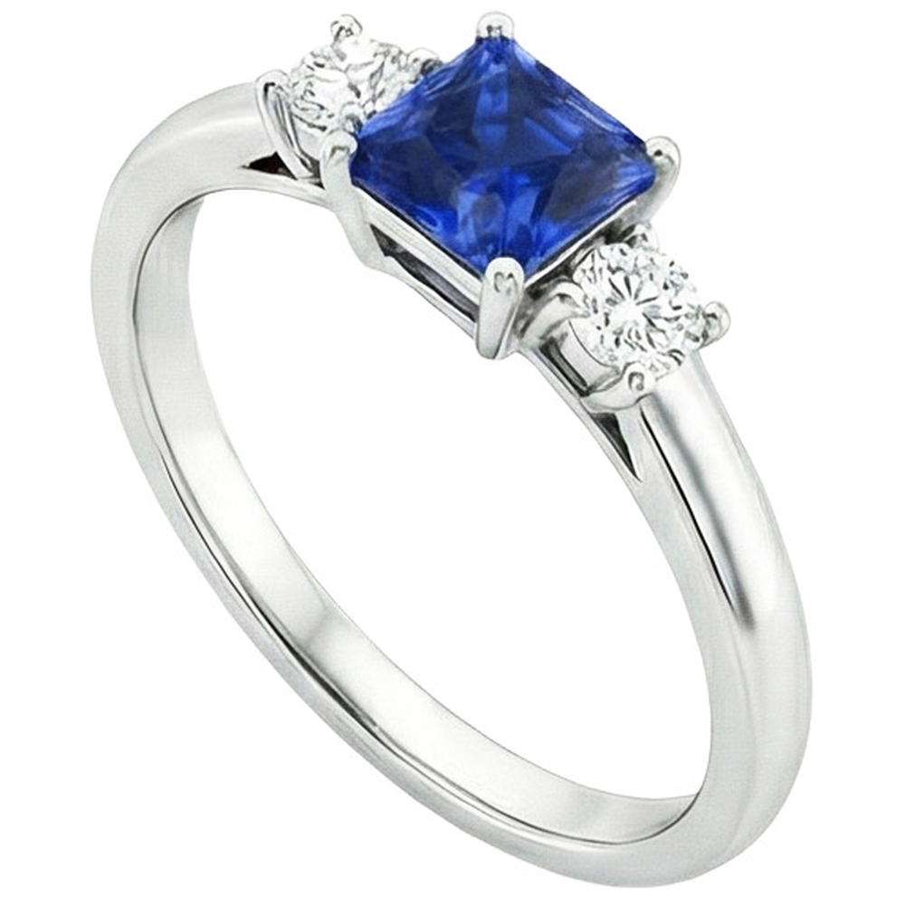 echter round diamant 1.25Karat ring Vorderansicht