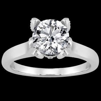 Runder Brillant-Natürliche Diamant-Solitär-Ring 2,50 cts.