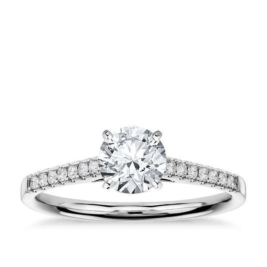 Runder Brillantschliff 2.50 Karat Echt Diamant-Verlobungsring Neu