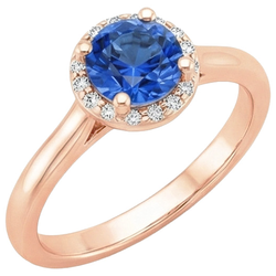 Echter Diamant Ring 2.50 Karat - 14K Roségold