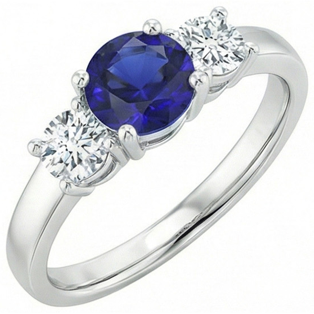 echter round diamant 1.75Karat ring Vorderansicht