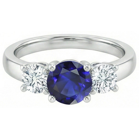 echter round diamant 1.75Karat ring Seitenansicht