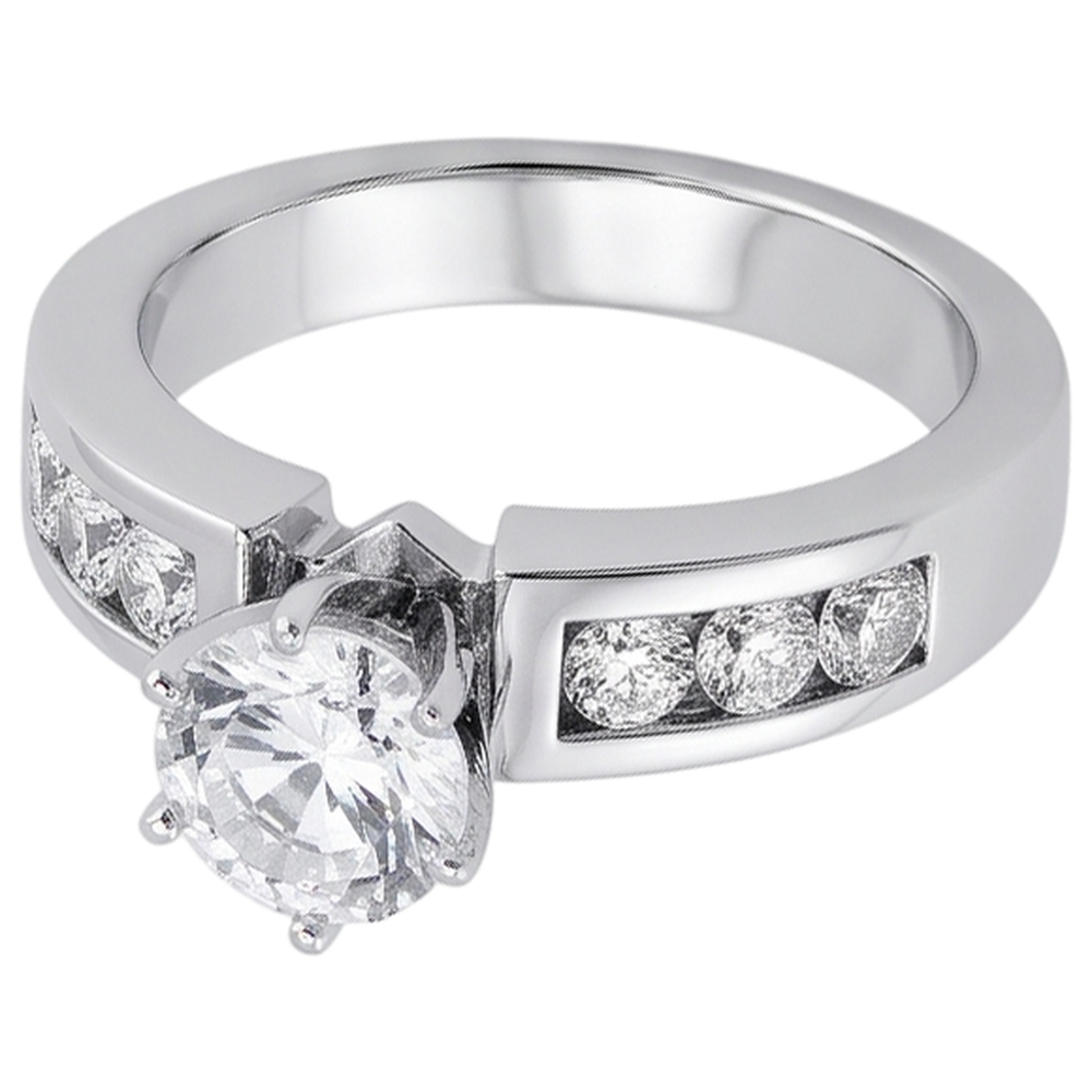 Runder Echt Aus der Erde Abgebauter Natürlicher Diamant-Verlobungsring Schmuck Neu 1,70 Karat