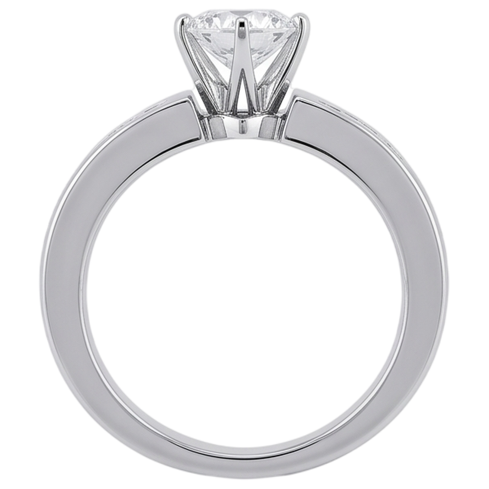 Runder Echt Aus der Erde Abgebauter Natürlicher Diamant-Verlobungsring Schmuck Neu 1,70 Karat