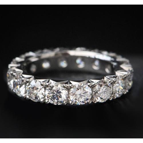 Runder Echt Diamant-Ehering für Frauen
