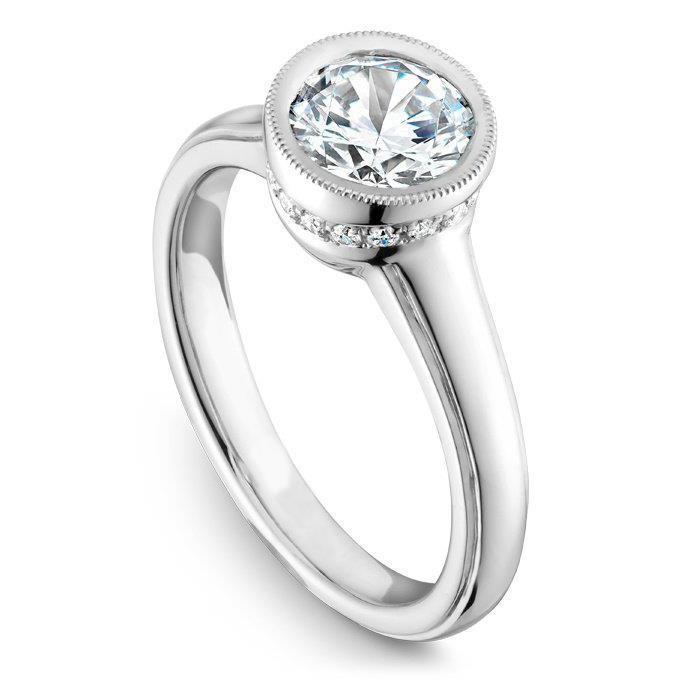 Runder  Echt Diamant-Verlobungsring 2.54 Karat Weißgold 14K