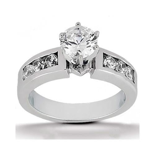 Runder Echt Aus der Erde Abgebauter Natürlicher Diamant-Verlobungsring Schmuck Neu 1,70 Karat