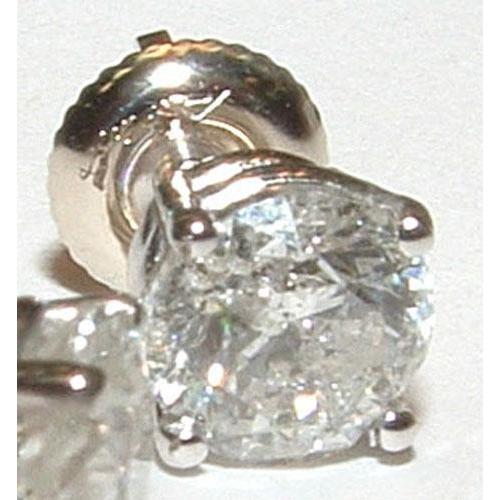Runder H Vs1 Echt Diamant-Ohrstecker Platin-Ohrring 3 Karat