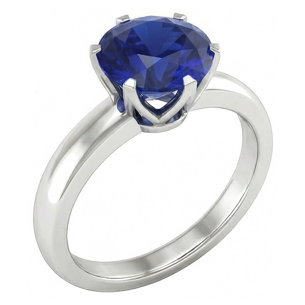 echter round diamant 3Karat ring Vorderansicht