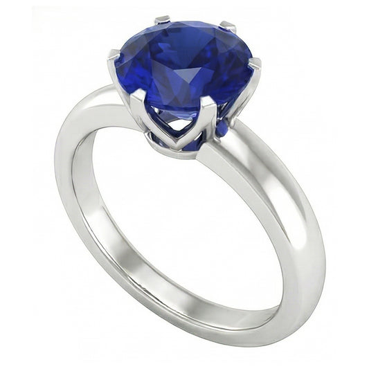 echter round diamant 3Karat ring Seitenansicht