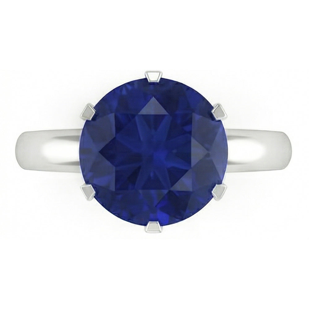 echter round diamant 3Karat ring Detailansicht
