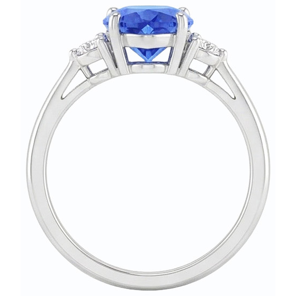 echter round diamant 1.75Karat ring mit Diamantbesatz