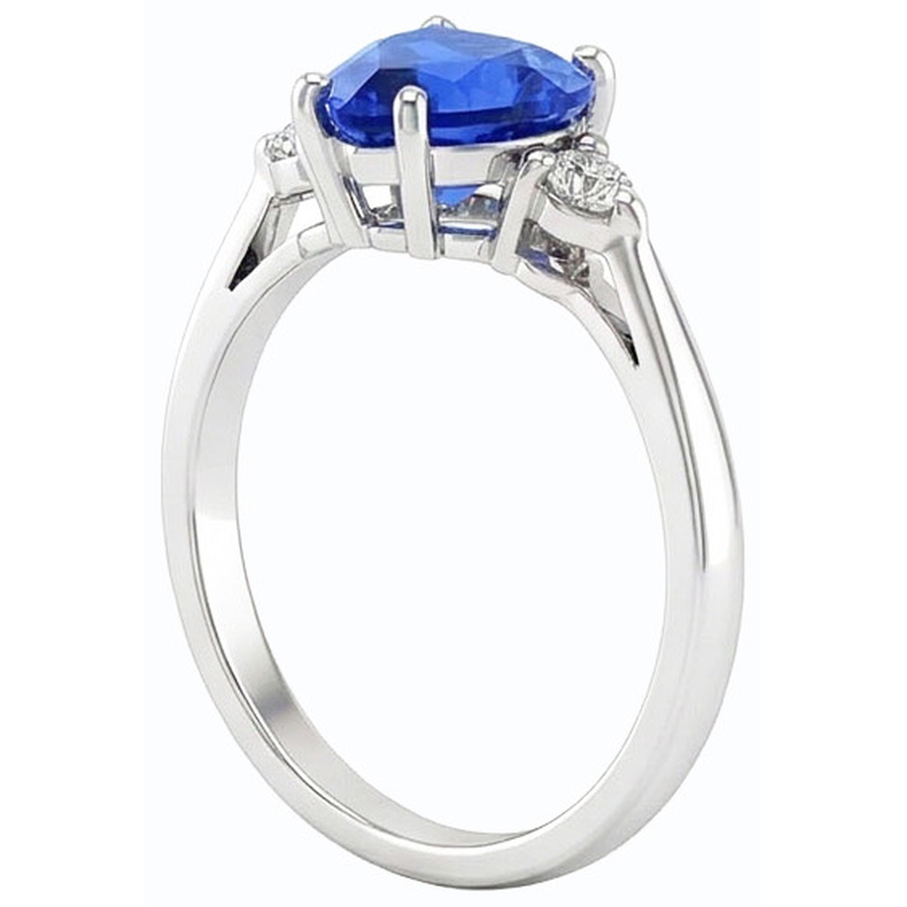 echter round diamant 1.75Karat ring Dreiviertelansicht