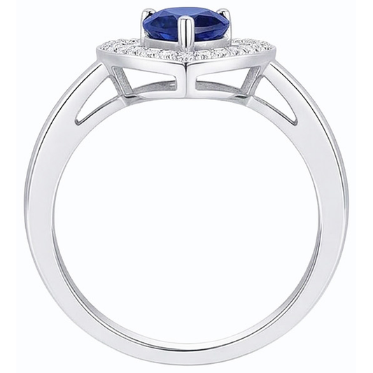 echter round diamant 3Karat ring Seitenansicht