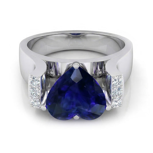 echter round diamant 3.50Karat ring Seitenansicht