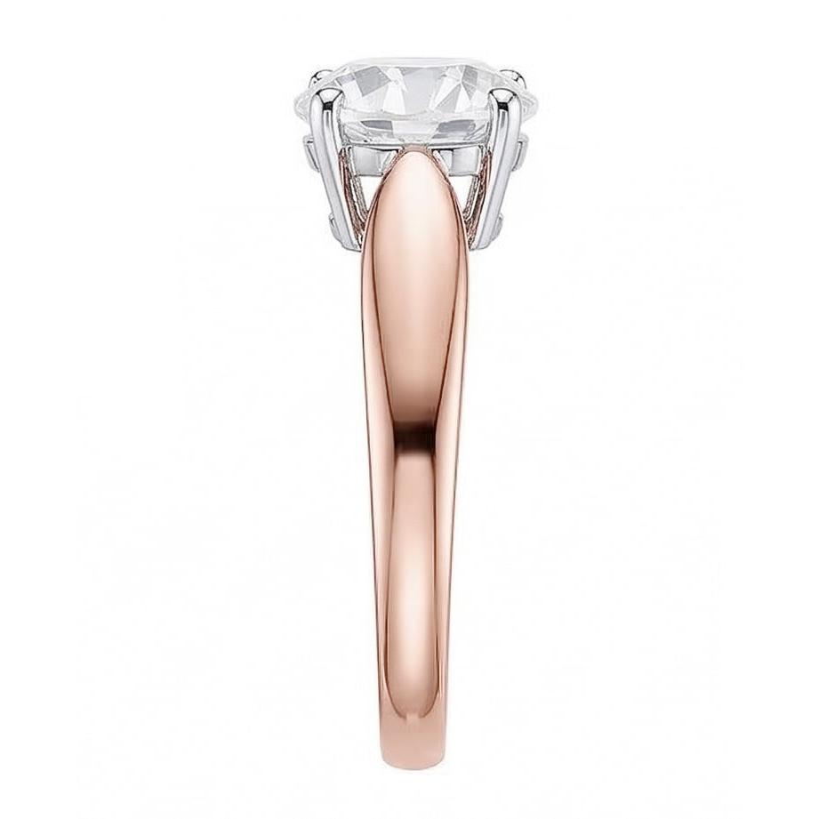 echter round diamant 1.50Karat ring Detailansicht