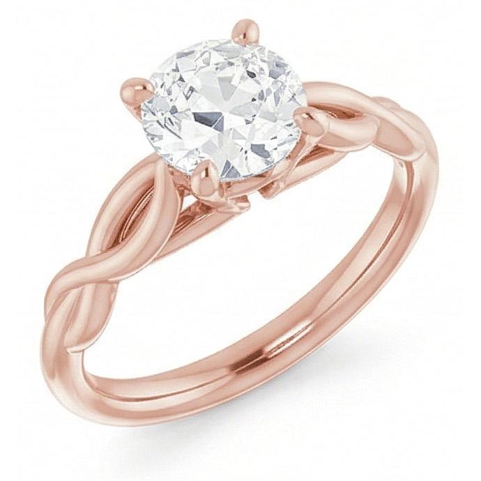 echter round diamant 2Karat ring Detailansicht