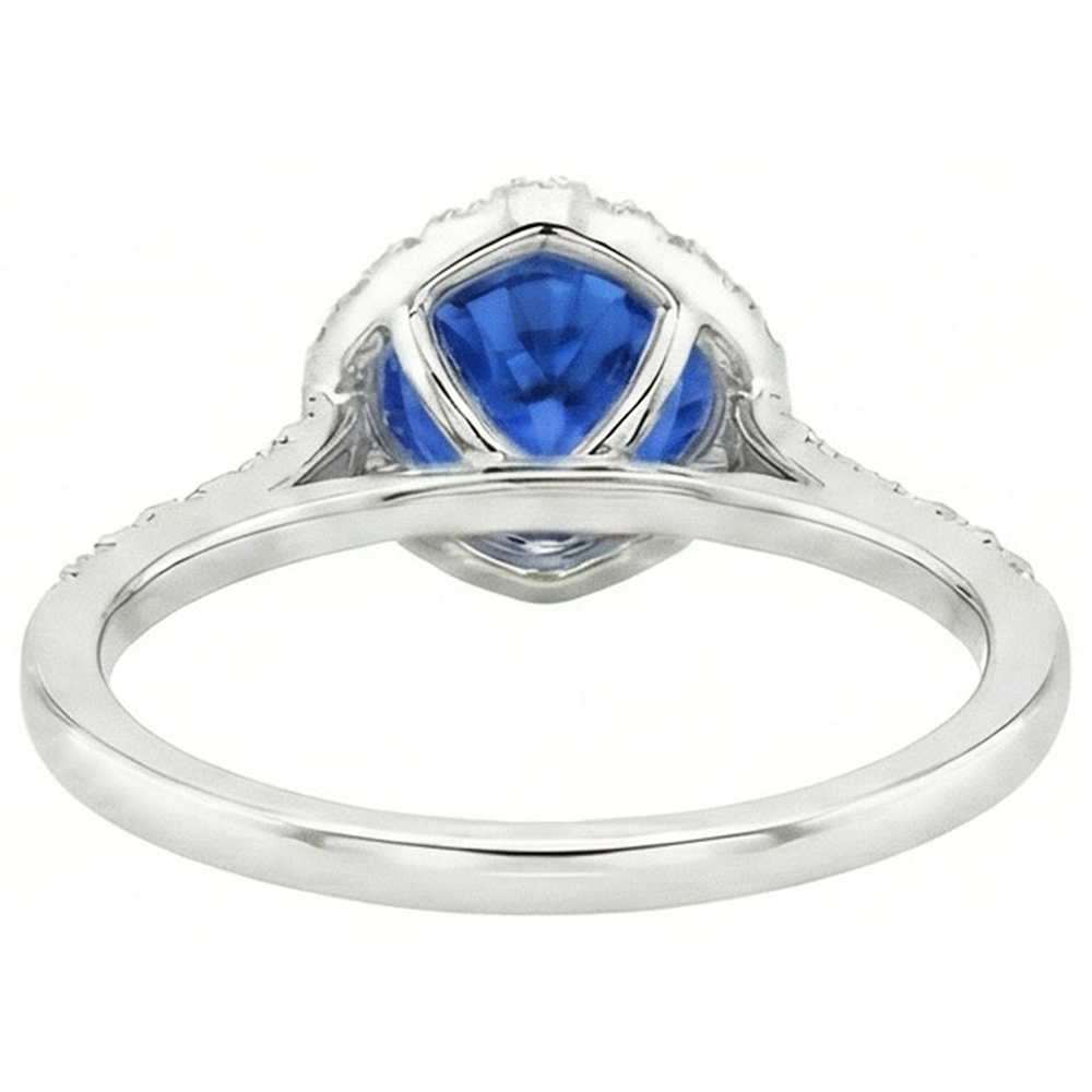 echter round diamant 4Karat ring auf Weiß