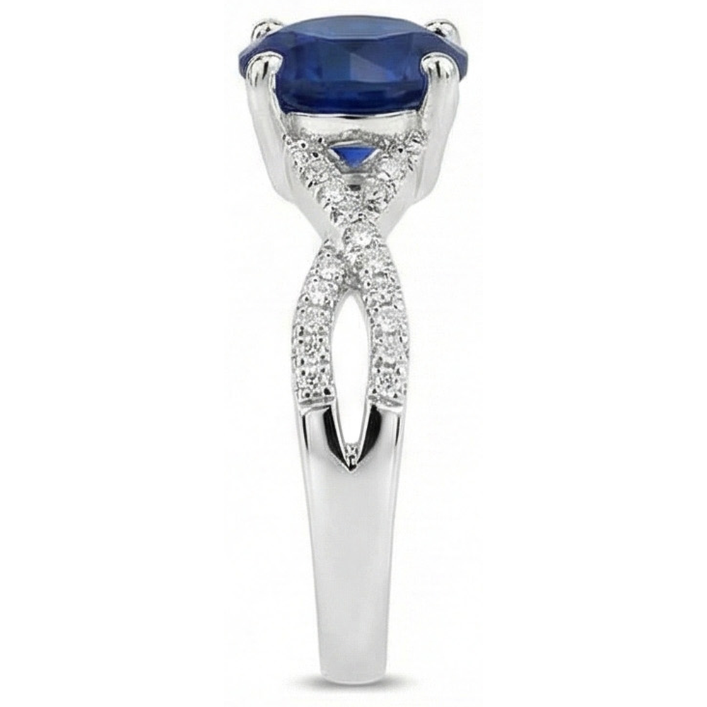 echter round diamant 1.00Karat ring Detailansicht