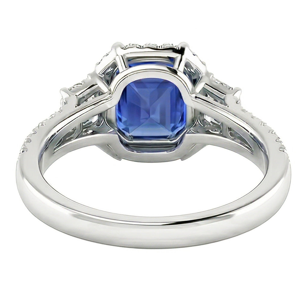 echter round diamant 4Karat ring auf Weiß