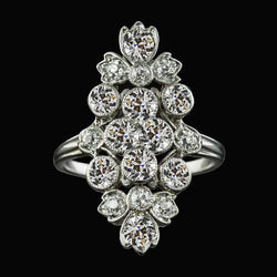 Runder alter Bergmann Echt Diamant Fancy Ring 5.50 Karat Damen Goldschmuck