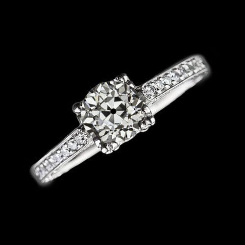 Runder alter Bergmann Echt Diamantring mit Akzenten Schmuck 2,50 Karat