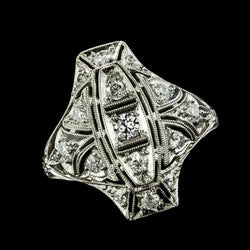 Runder alter Minenschliff-Echt Aus der Erde Abgebauter Natürlicher Diamantring im Vintage-Stil mit Akzenten 2 Karat
