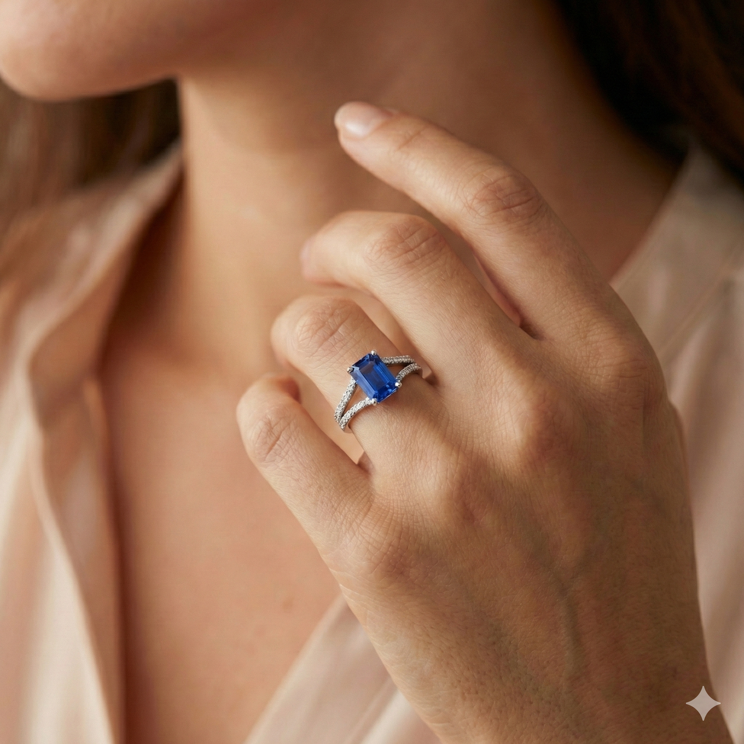 echter round diamant 2.50Karat ring auf Weiß