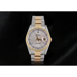 SCHNELLES EINSTELLEN Rolex-Uhr Oyster-Band ohne Löcher Datejust Rolex Zweifarbig SCHNELLES EINSTELLEN