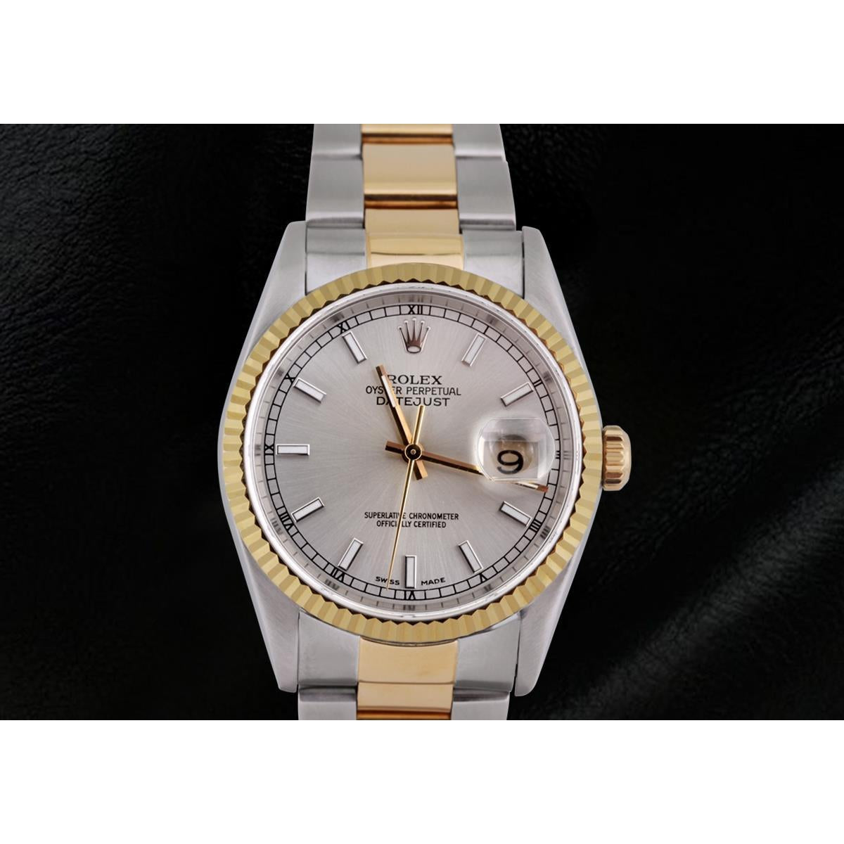 Zweifarbig SCHNELLES EINSTELLEN Rolex