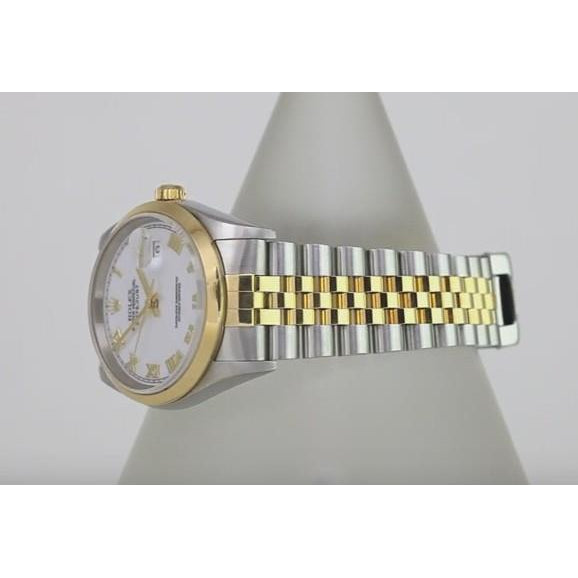 weißes römisches Zifferblatt Rolex