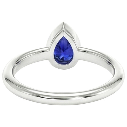 echter pear diamant 1.50Karat ring Seitenansicht