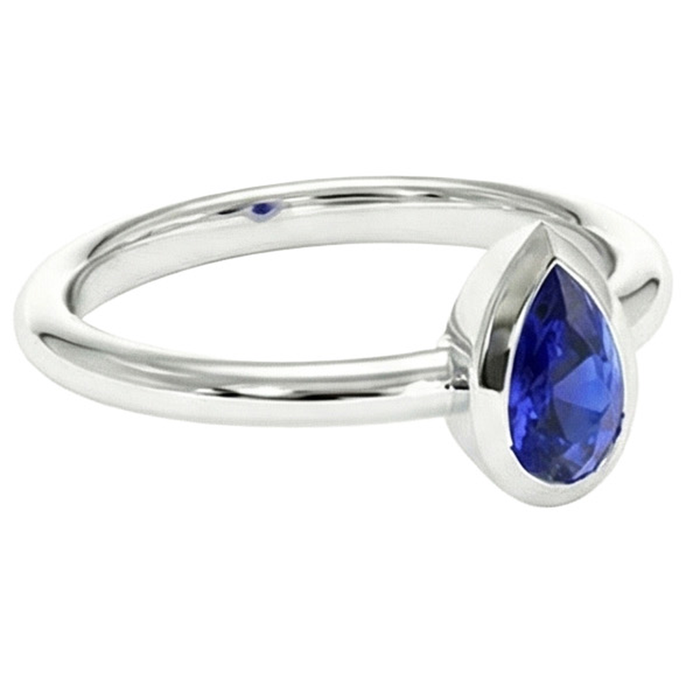 echter pear diamant 1.50Karat ring Detailansicht