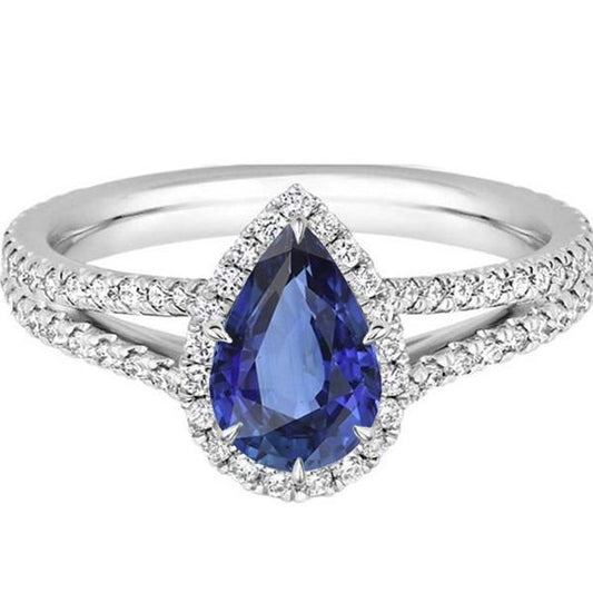 Saphir-Diamant-Ring