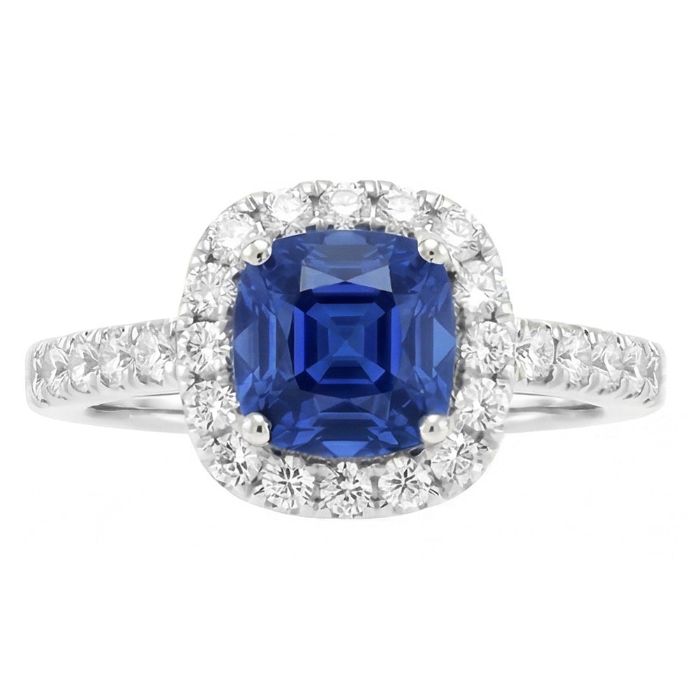 echter round diamant 3.50Karat ring Seitenansicht