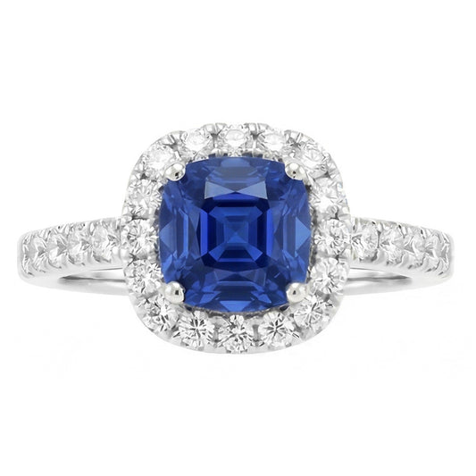 echter round diamant 3.50Karat ring Seitenansicht