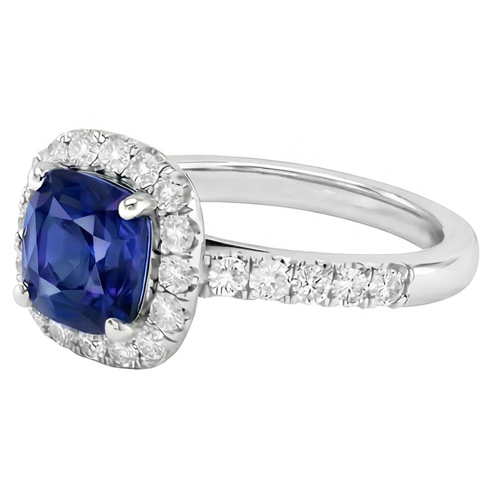 echter round diamant 3.50Karat ring Detailansicht