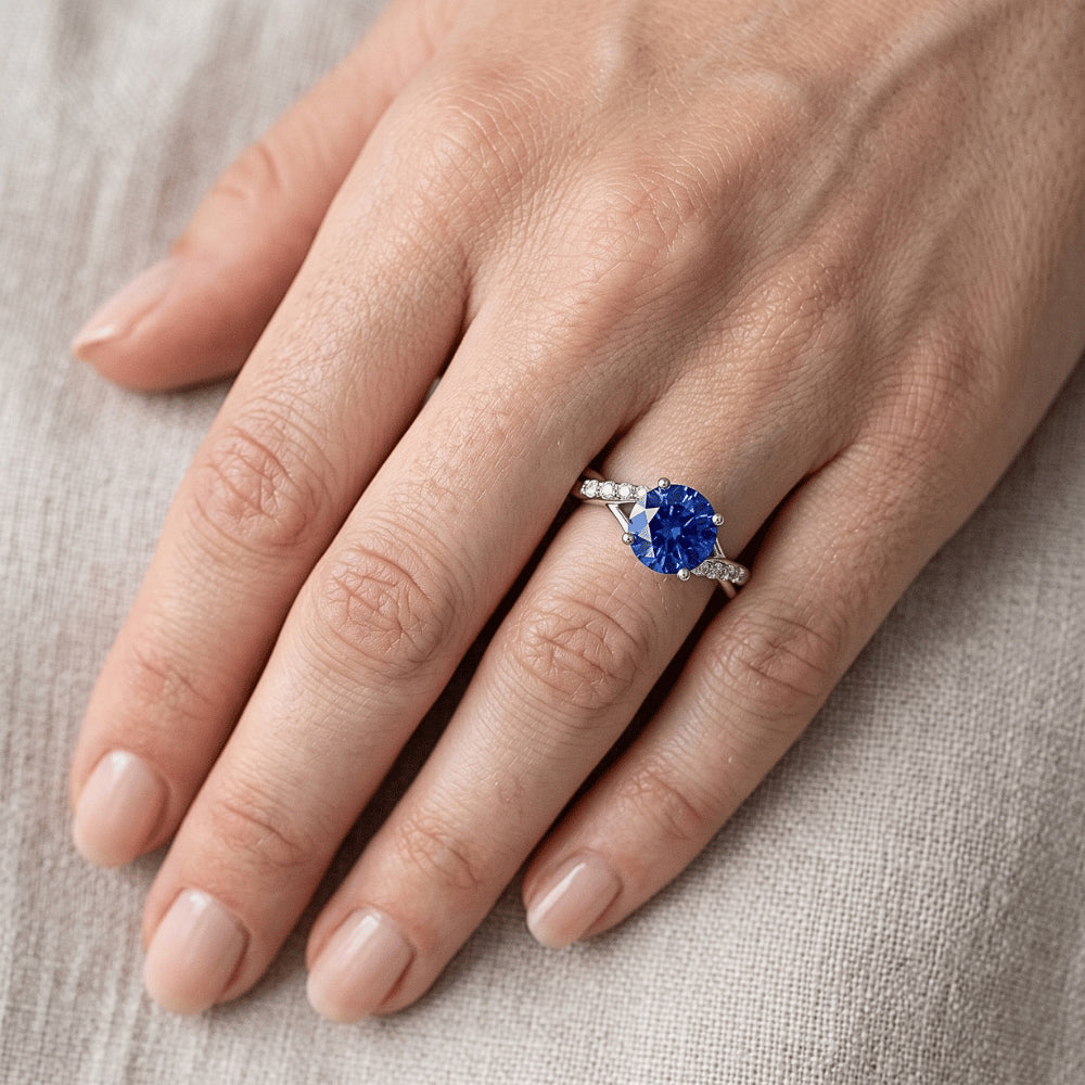 Saphir-Ring GIA ZERTIFIZIERT 2,86 Karat
